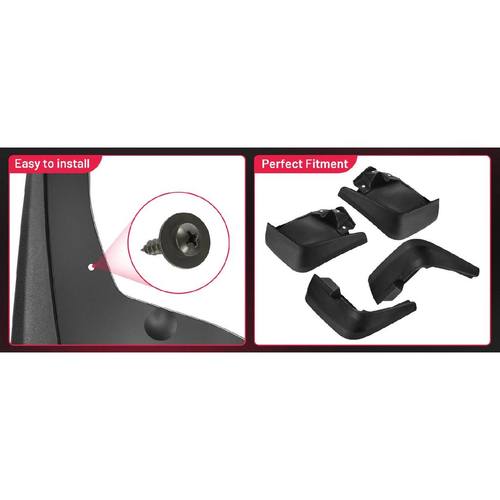 4x Front &Rear Mud Flaps Splash Guards for Honda Civic 2012-2015 Sedan