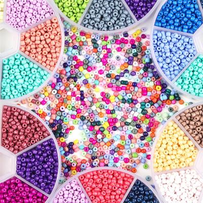 1900Pcs/set 3mm Solid Color Seed Beads For Jewelry Making DIY Bracelet Necklace