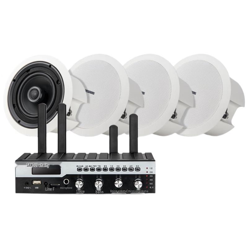 

SANSUI T8 Smart Bluetooth Ceiling Speaker System CN plug (adapter included)