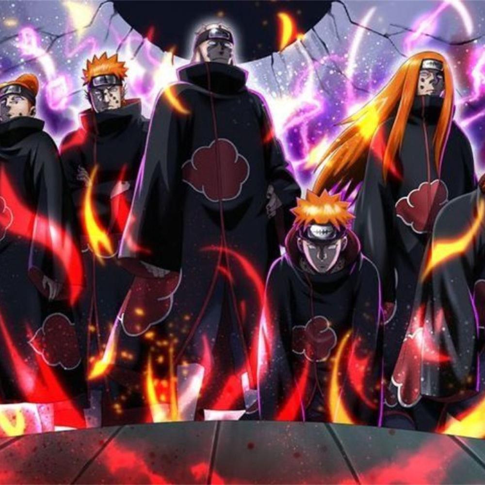 Naruto Akatsuki 2026 Nowe Malowanie Diamentami Haft Sztuka Anime Haft Krzyżykowy Mozaika Dżety Rękodzieło Rzemiosło Prezenty dla Dzieci