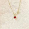 Heart Pendant Necklace Safety Pin Necklace Date Jewelry Alloy Texture Perfect for Music Festival and Fashion Shows
