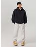 Men's 450g Heavyweight Boxy Cropped Hoodie, Button-Up, American Style for Spring/Autumn