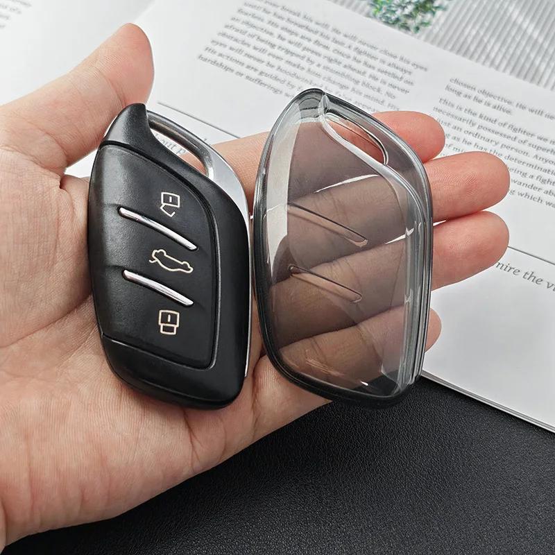 Transparent Car Key Fob Cover TPU Protector Case for MG 4 2023 Mg4 Ev MG HS GT ZS EV ZX MG5 MG6 Roewe RX3 RX5 RX8 ERX5 I6 I5