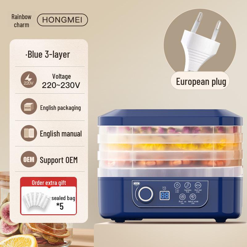 

Пятислойный бытовой дегидратор для фруктов и закусок большой емкости