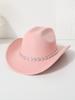 Western Cowboy Top Hat Men's and Women's Casual Top Hat Party Jazz Hat Felt Hat