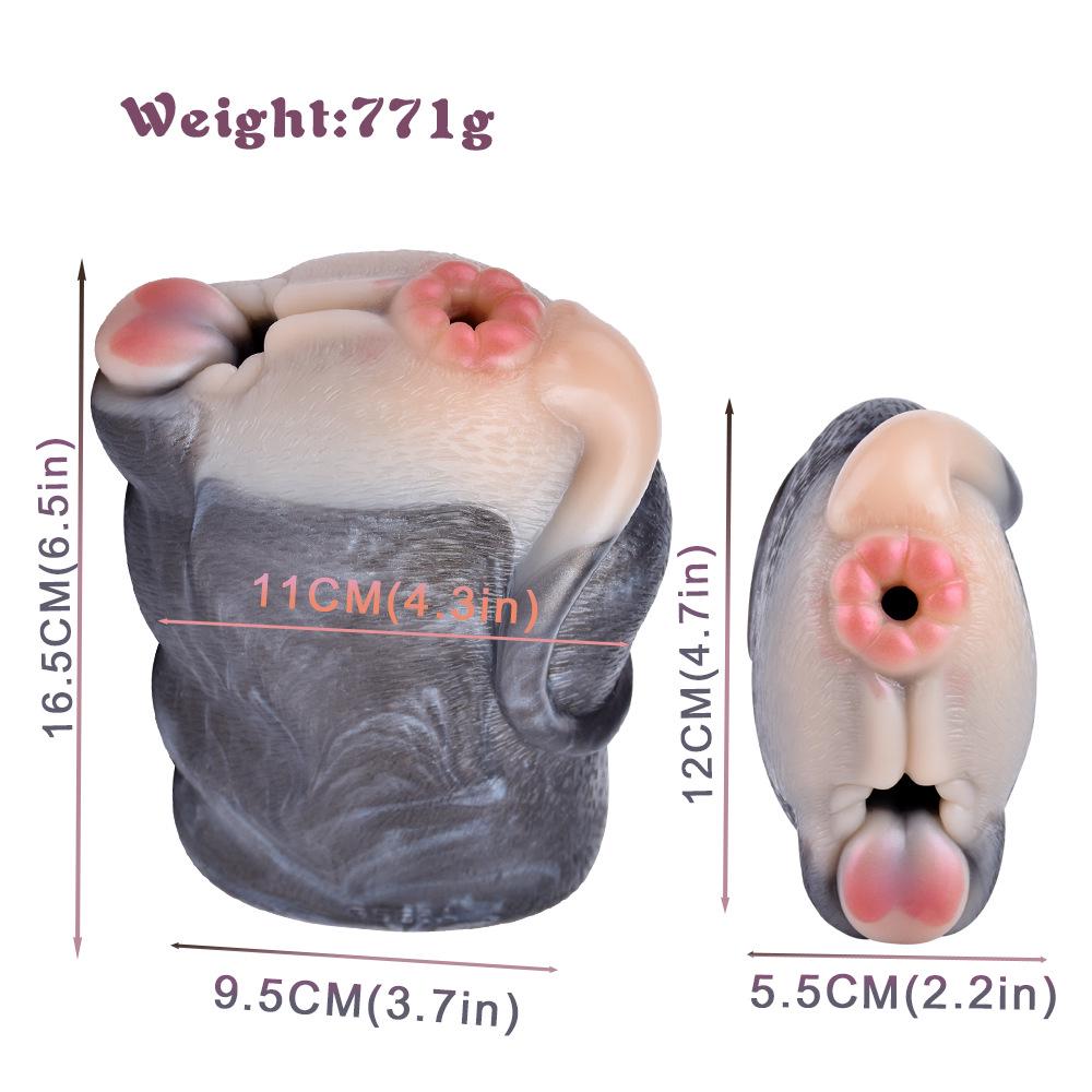 GEEBA6189-6195 Mythical Beast Male Masturbator: Animal-Shaped Soft Silicone Cup