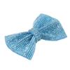 Sparkling Bow Decoration Crystal Rhinestone Bow Accessory for Shoe Bag Hairpin Phone Case Blue