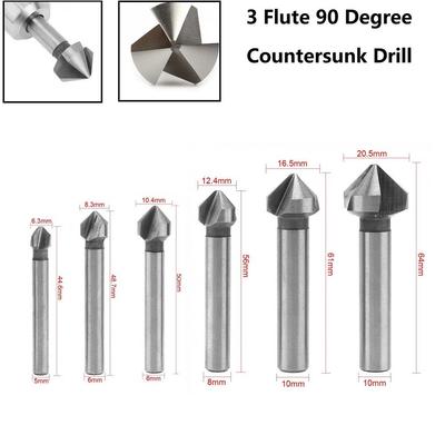 Senkbohrer Werkzeugteile 3 Schneiden 6,3-20,5 mm