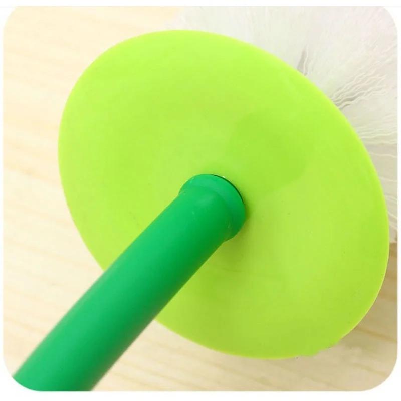 Red/Green Cherry Shaped Toilet Brush Holder Set Bathroom Cleaning Kit Cleaner Creative Lovely Lavatory Brush Toilet Cleaning