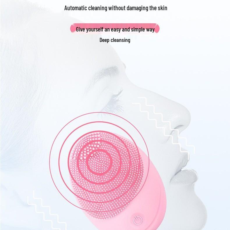 Curățător facial multifuncțional cu ultrasunete din silicon: Aparat electric pentru îndepărtarea punctelor negre și masaj