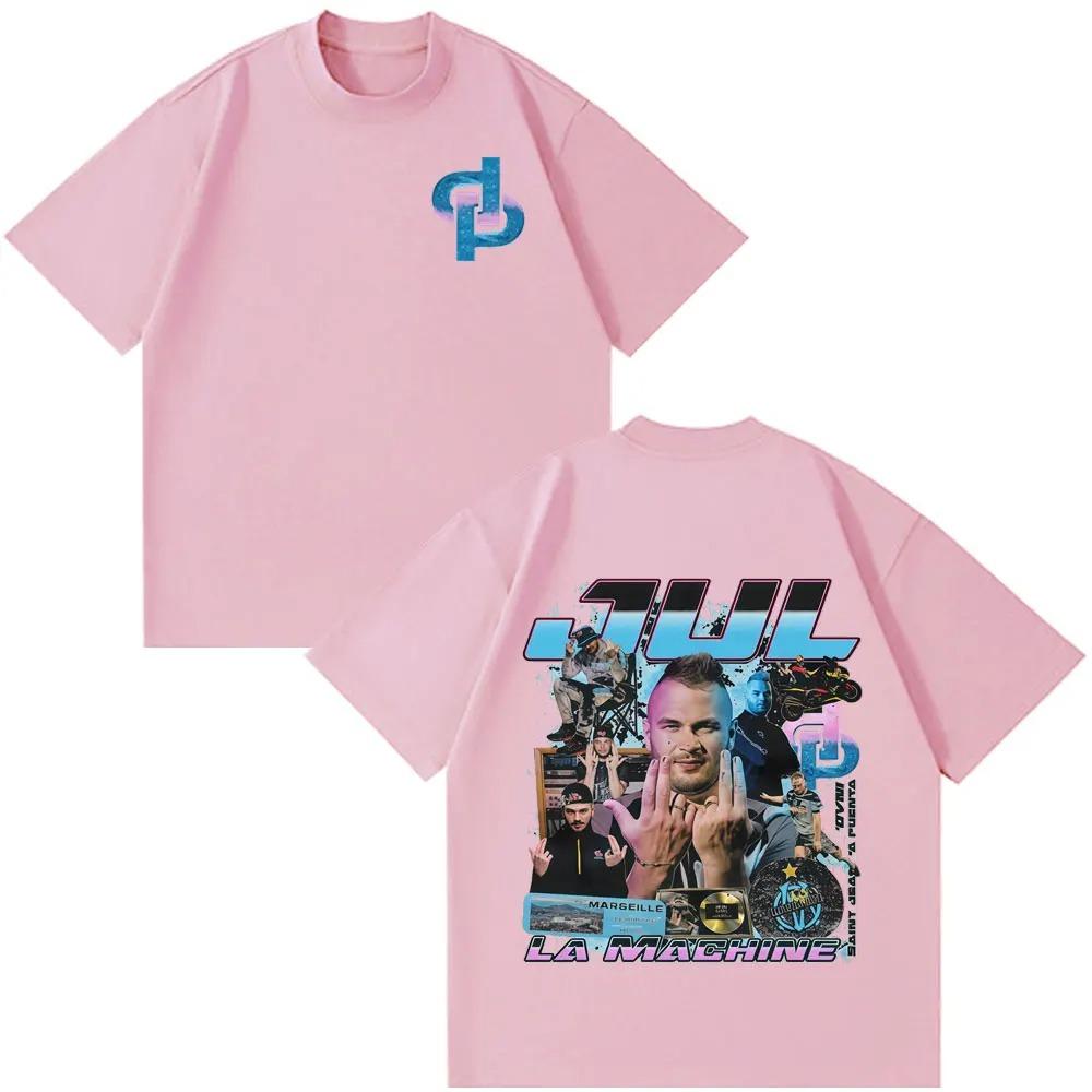 Rapper Jul T-shirt con Stampa Moda Unisex Hip Hop Estiva Cotone Manica Corta Ampia Casual Gotico Punk Donna e Unisex T-shirt