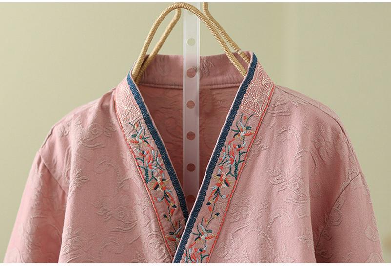 Women's Retro Chinese-Style Embroidered Cardigan with Frog Buttons