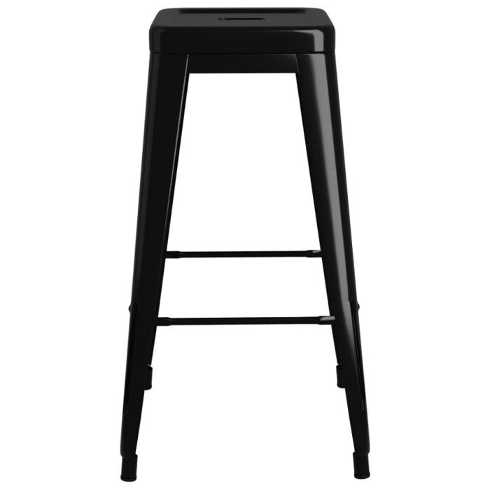 VidaXL Lot de 2 Tabourets de Bar Empilables, Repose-pieds de Bistrot, Chaises de Restaurant, Sièges de Cuisine Entrée Café, 248147