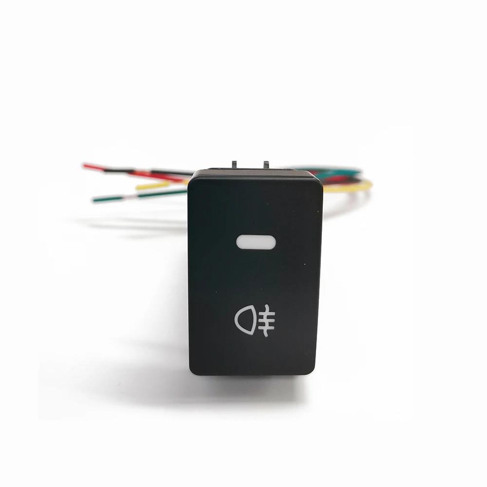 1PC Car LED DRL Front Rear Fog Lamp Radar Music Power Button Switch with Wire For Honda Civic CRV 2017 - 2021 Accessories Switches4