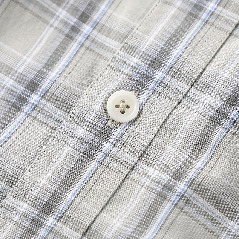 Men's Plus Size Plaid Short Sleeve Shirt