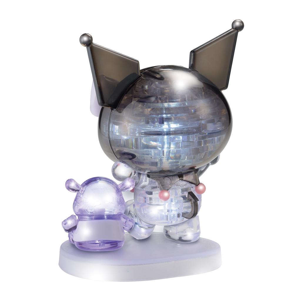 Hanayama (HANAYAMA) [Transparent 3D Jigsaw Puzzle] Crystal Gallery Sanrio Kuromi Ribbon Crystal-Like Figure Interior Decor Ages 7+