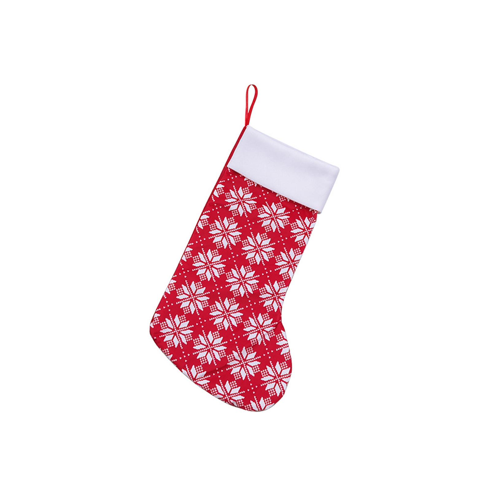 

Christmas Socks Velvet Printed Christmas Socks Gift Bag Fireplace Decoration Christmas Decorations One Size
