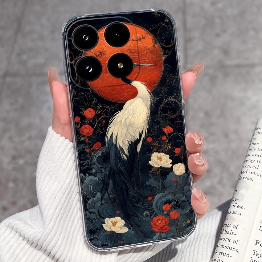 For Xiaomi 17 Mi 11T 11 10T 10 Pro 10S Phone Cover Sleeping Beauty Pattern Black TPU Soft Silicone Shockproof Protective Casing For Xiaomi Bumper Case