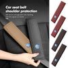 For Volkswagen VW Universal Car Safety Belt Shoulder Cushion Leather Cover Relief Pad Scirocco Passat Polo B5 B6 B7 CC Tiguan Ru0