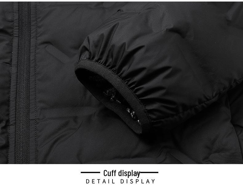 Lightweight Graphene Down Jacket for Men and Women - 80% Duck Down, Stand Collar, Autumn/Winter.