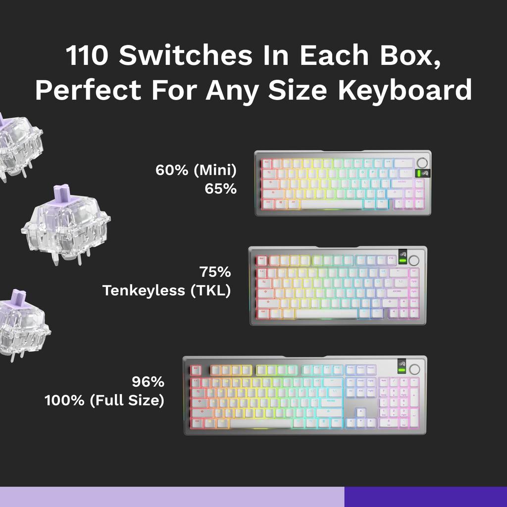 Glorious Mako Switches - Ultralight - Retail GLO-KB-ACC-SWT-MAKO-UL-LUBED-110 KB0880