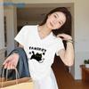 Jeanswest V-Neck Butterfly Cat Graphic T-Shirt