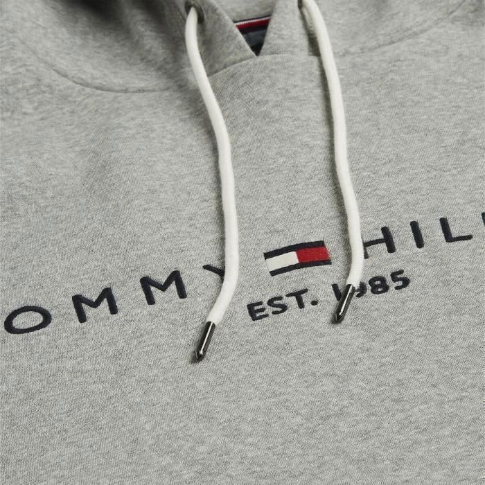 Tommy hilfiger sweat a capuche homme gris est 1985
