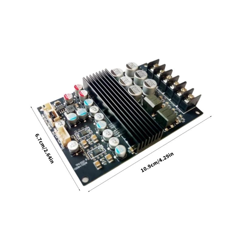 TPA3221 Double Channel Digital Power Amplifier Board 120W+120W 12V-32V Power Stereo Module for Car Vehicle Computer