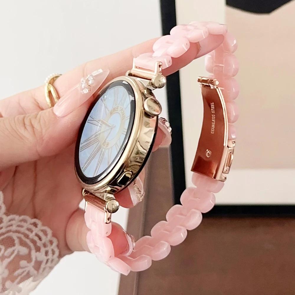 Harzarmband für Huawei Watch GT 4 41mm 46mm 18mm 20 22mm Schlankes Armband für Samsung Galaxy 4 5 pro 6 Classic 44mm 40mm Damen Armband