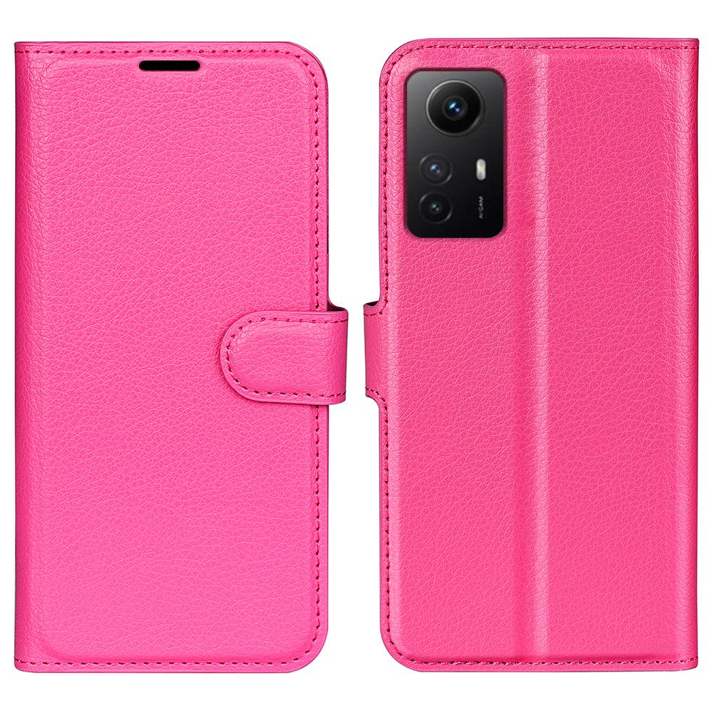 

For Xiaomi Redmi Note 12S 4G Litchi Texture Wallet Phone Cover Stand PU Leather Case Rose