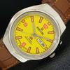 AUTOMATIC VINTAGE RICOH R31 JAPAN MENS YELLOW COLOR DIAL WATCH A707646-1