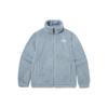 The North Face Solid Color Logo Print Fleece Zip-Up Stand Collar Jacket Unisex Jackets Fog-Blue NJ4FP57M