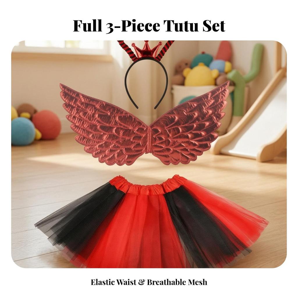 Bee Costume Set Cute with Tutu and Wings Lightweight for Photo Shoots