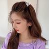 Acrylic Shark Clips Women Hair Clips Korean Shark Clips Geometric Hairgrips Flower Hair Claws