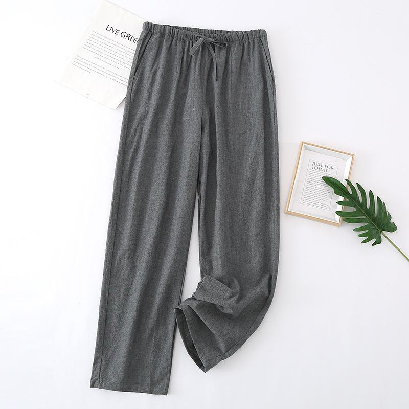 Men's Thin Pajama Pants Soft Pants Cool Drawstring Sleep Pants Loose Cotton Sweatpants with Pockets Breathable Lightweight Casual Pants for Male