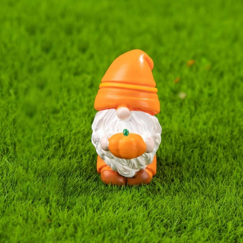 Set Of 3 Resin Leaf Miniatures Gnomes Ideal for Indoor and Outdoor Use Adds Unique Charm to Any Home or Garden Setting