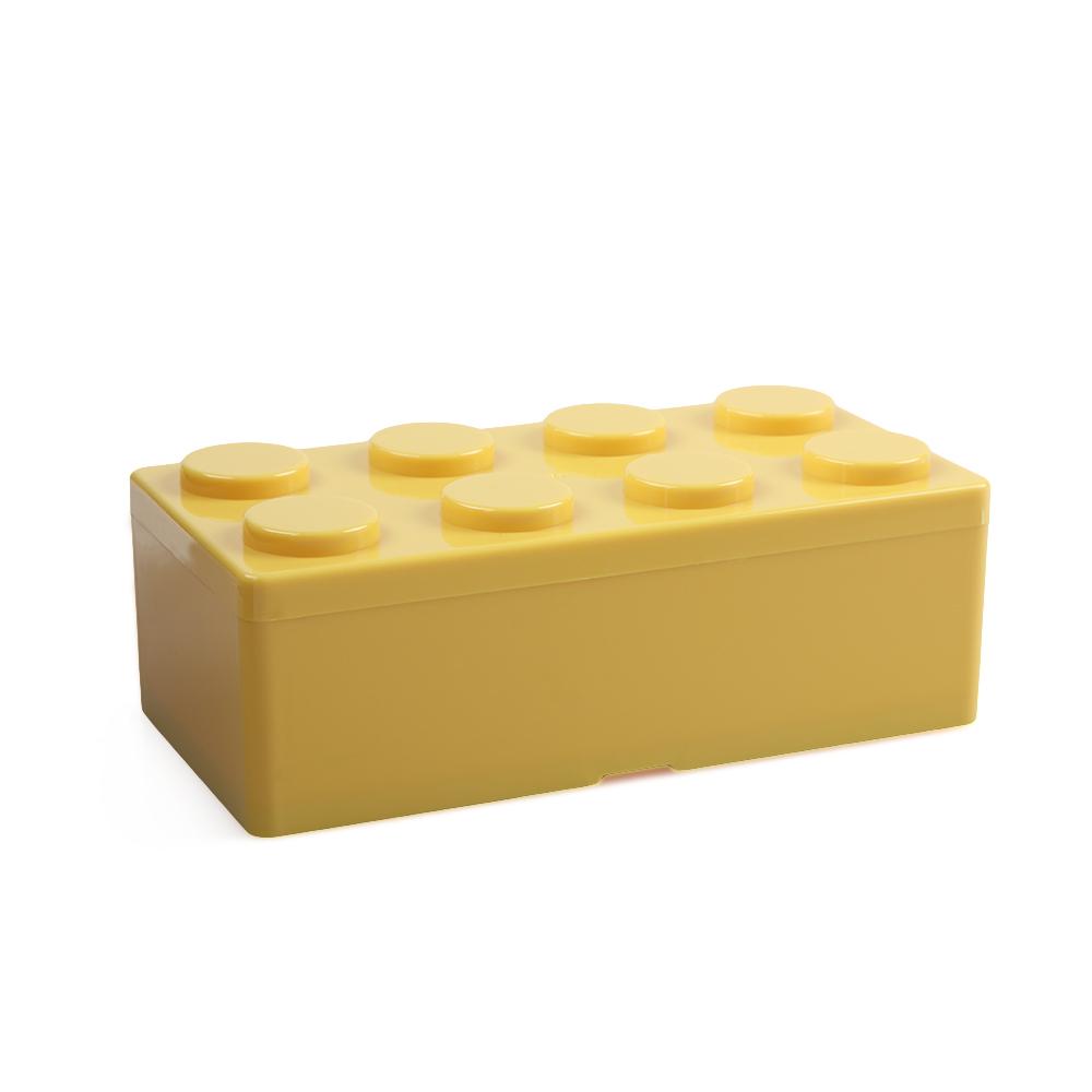 Puzzle Office Organizer Building Block Shapes Desktop Container Storage Box Plastic