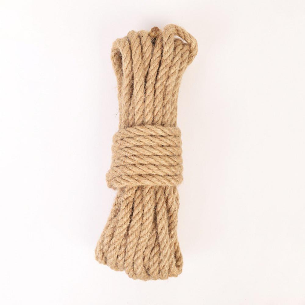DIY Craft Twine Rope 4mm-12mm Twisted Cord New Natural Jute Rope  Pet Scratching