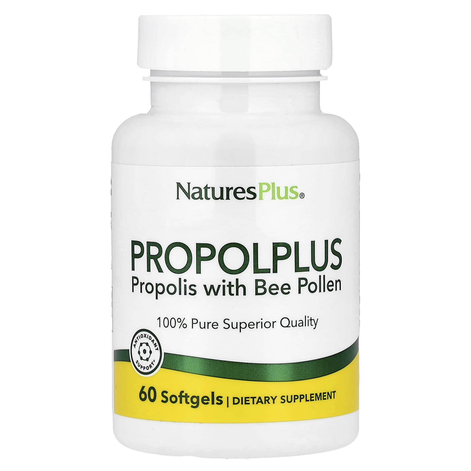 

Propolis Plus, Propolis with Bee Pollen, 60 Softgels