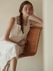 BEMUSE MANSION Crinkle Sleeveless Dress - White