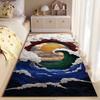 Abstract Ocean and Sun Carpet suitable as a non-slip mat for the living room or bedroom sofa