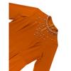 Women S High Waist Beaded Hollow Out Half Turtleneck Long Sleeve Dress