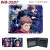 Jujutsu Kaisen Anime Wallet Gojo Satoru Yuji Itadori Print Short Bifold Card Holder Coin Purse PU Leather for Men Women 1pcs