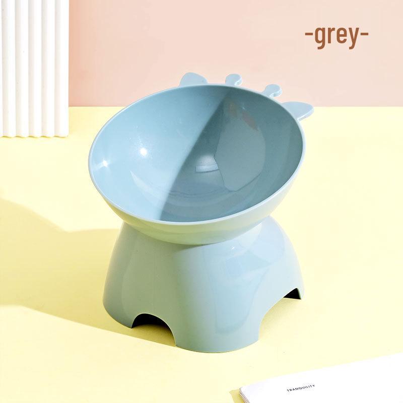 

Dopamine Color Giraffe High-Foot Slanted Cat Bowl with Neck Protection - Anti-Spill Pet Food Bowl OPP Bag