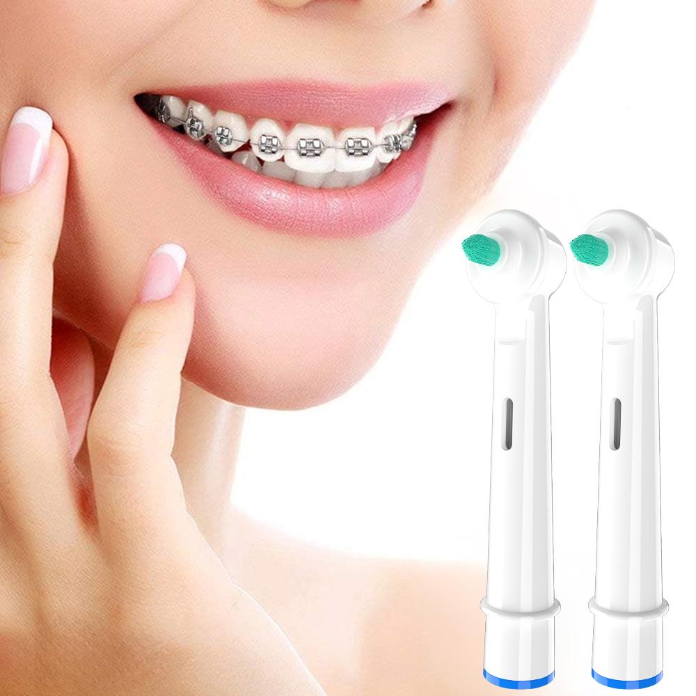 Interdental Toothbrush Heads Compatible with Oral B Electric Toothbrush, Replacement Brush Head for OralB Between Teeth Cleaning