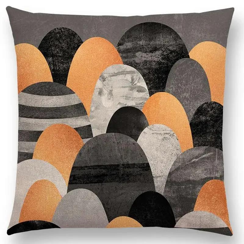 New Colorful Rocks Candy Gems Stained Glass Abstract Blocks Geometric Art Prints Cushion Cover Car Sofa Throw Pillow Case