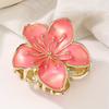 1pc Vintage Floral Hair Claw Clip for Women - Elegant & Romantic Hair Accessory with Multi-Color Flower Design