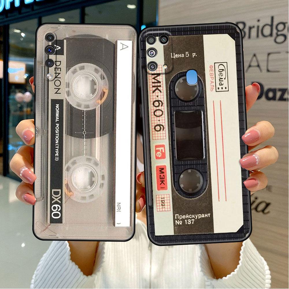 Hülle für Samsung Galaxy A50 A70 A30 A20s A20e A10 A40 A10s A10e M52 M51 M31 M30s M21 Telefonabdeckung Magnetische Radiobandkassette