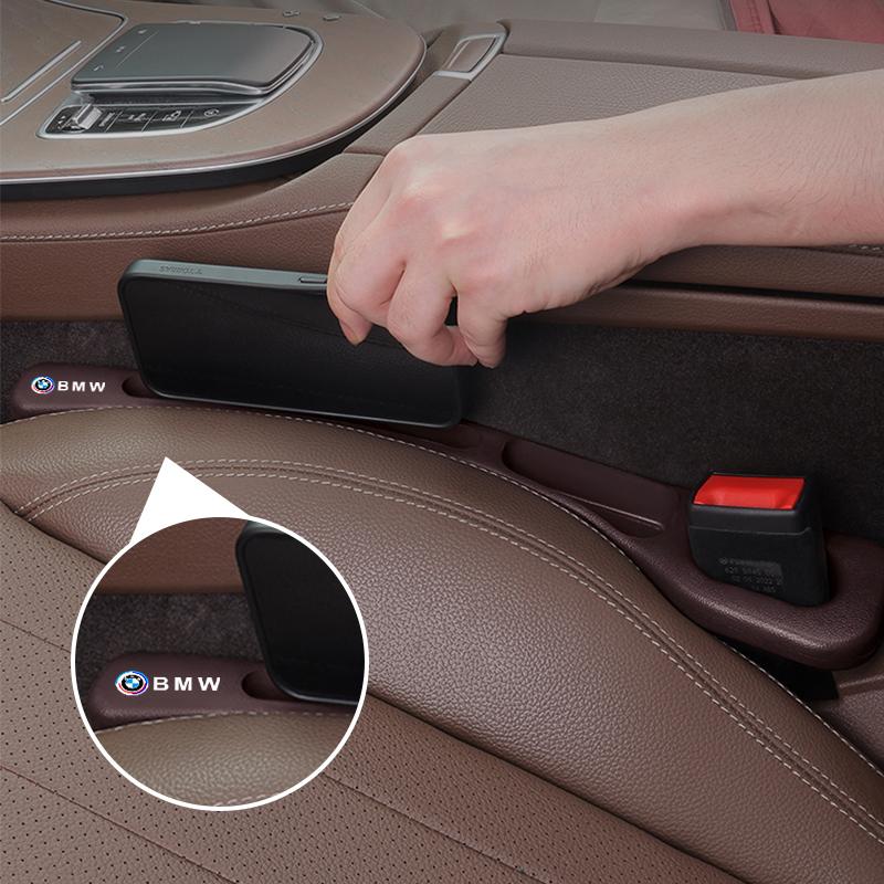 Car Seat Gap Plug Anti-leak Strip Multi-functional Storage Box For BMW 50th Anniversary 3 5 Series E46 E83 F16 E70 M3 M5 G30 G20 gjbf54