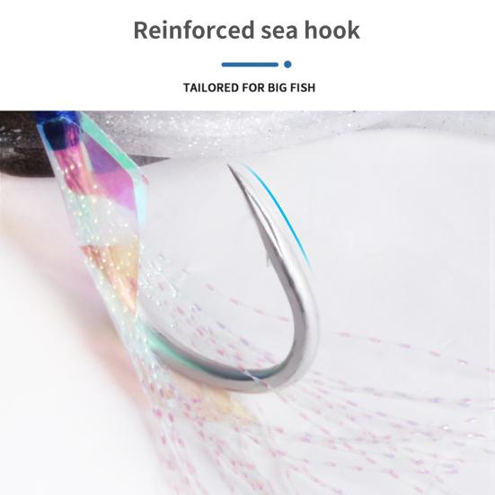 MUQZI Sports Accessory 110g/150g/200g Exquisite Squid Bait Luminous Lead Head Realistic